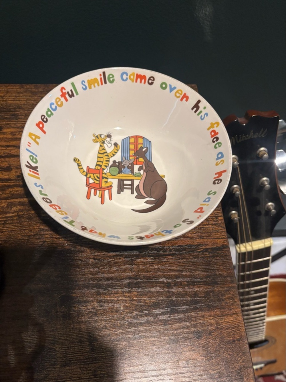 Vintage Disney Winnie the Pooh Ceramic Bowl- Hard to Find